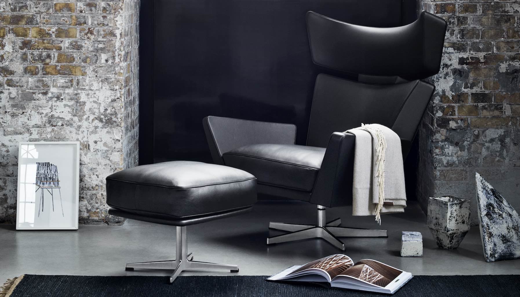 Chiếc ghế tựa Oksen thiết kế bởi Arne Jacobsen