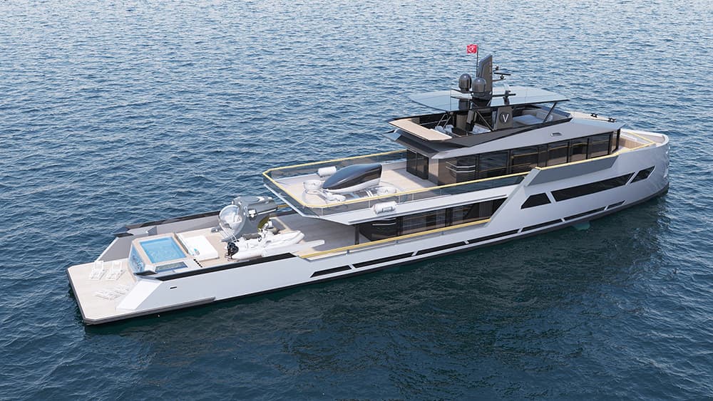 165 Viatorem – mẫu thiết kế concept du thuyền dài 50 m mới nhất của Max Zhivov