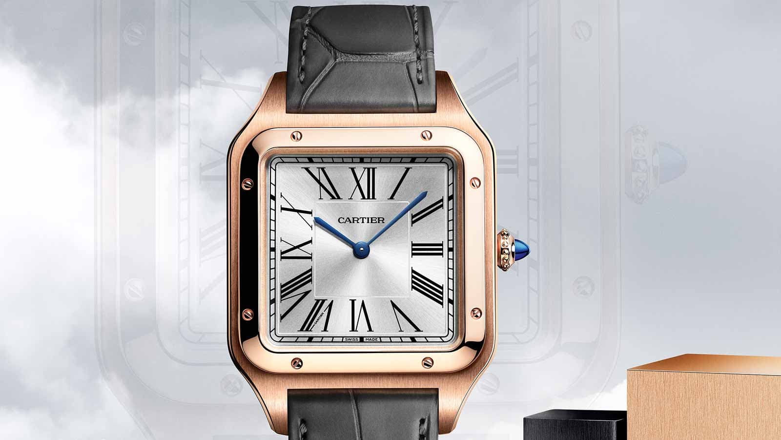 Khẳng định phong cách quý ông với mẫu đồng hồ phi công Cartier Santos-Dumont XL
