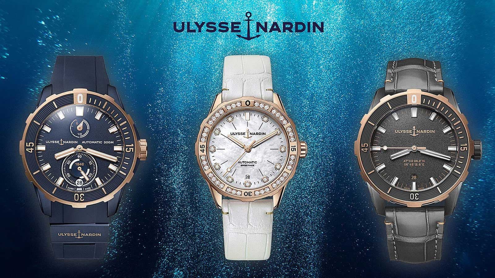 Ulysse Nardin ra mắt ba mẫu đồng hồ mới trong BST Diver Collection