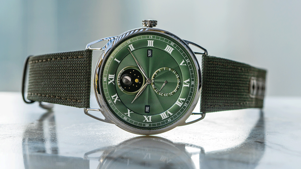 Lộ diện mẫu đồng hồ DB25 Perpetual Calendar màu xanh lục của De Bethune