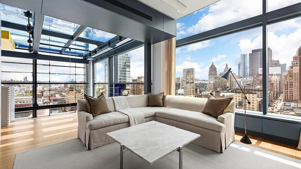 Căn penthouse độc đáo với mái nhà bằng kính giá 22,5 triệu USD tại New York