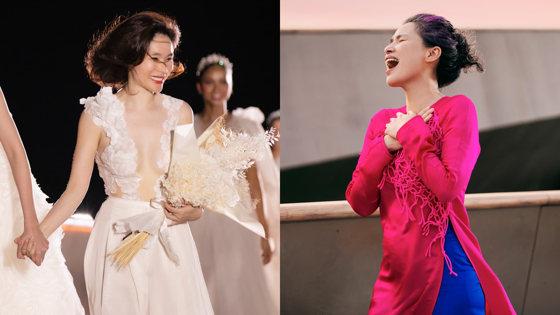 NTK Thủy Nguyễn, Phương Linh thắp sáng Cầu Hôn bằng BST áo dài và áo cưới ấn tượng tại Fashion Voyage No. 5